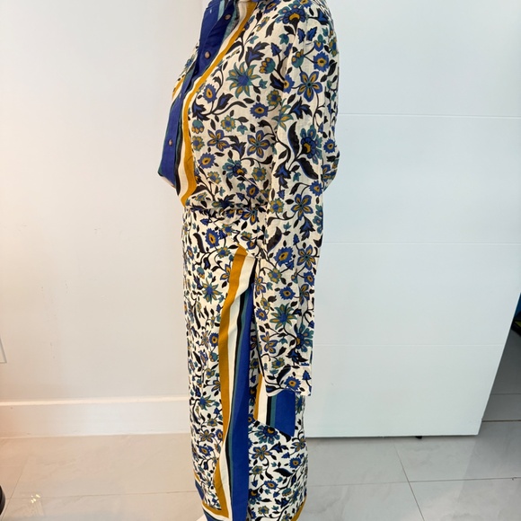 Sezane and Momoni Floral Maxi Wrap Skirt with Long Sleeve Top Sz 36 - Picture 9 of 15